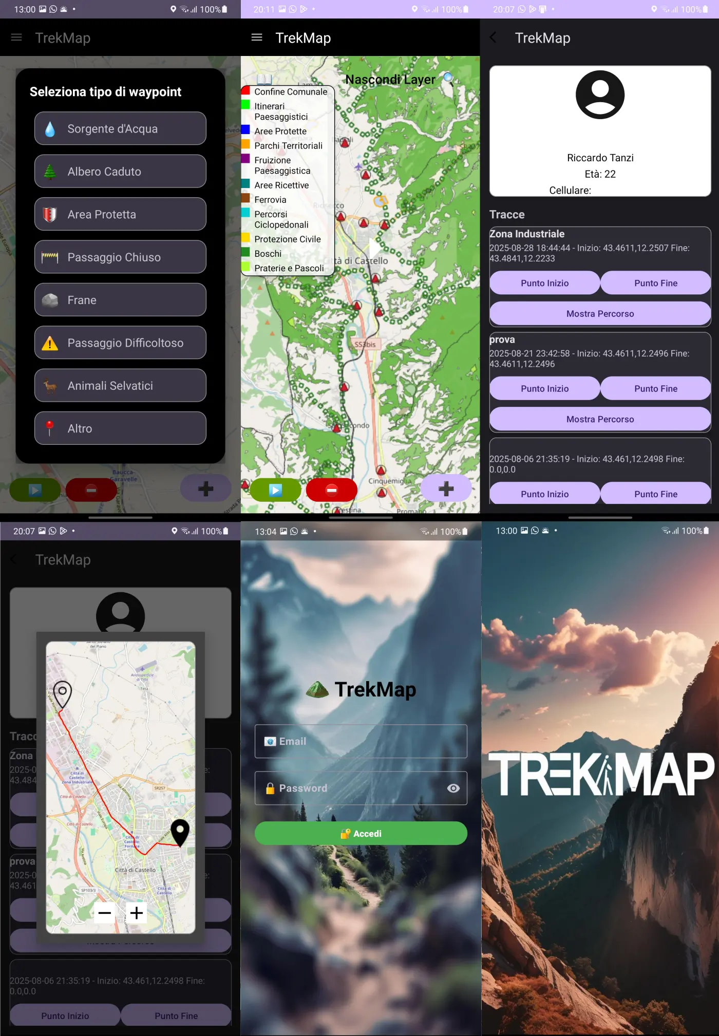 TrekMap - Utente